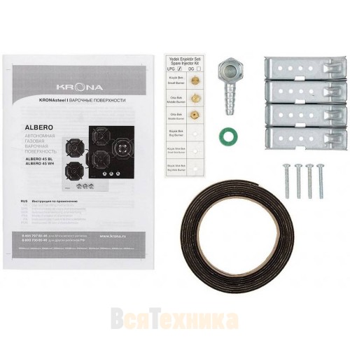 Варочная панель Krona ALBERO 45 WH