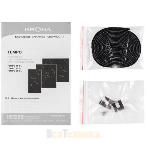 Варочная панель Krona TEMPO 45 BL