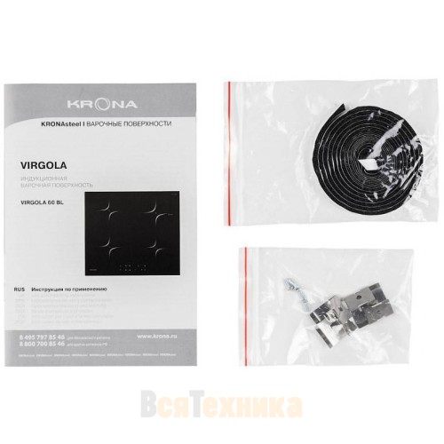 Варочная панель Krona VIRGOLA 60 BL индукционная