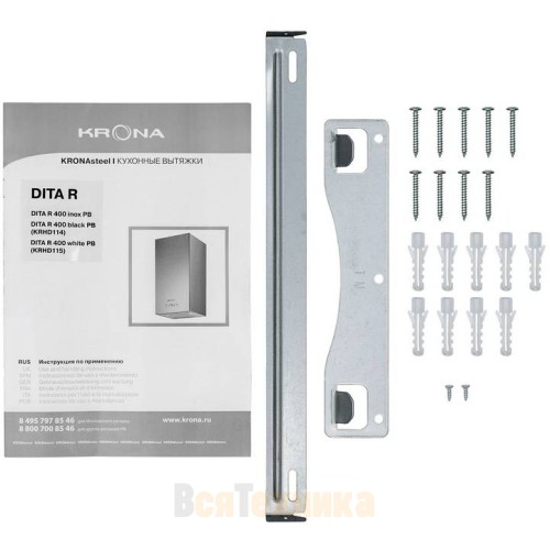 Вытяжка Krona DITA R 400 WHITE PB