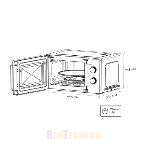 Микроволновая печь LEX FSMO 20.01 WH