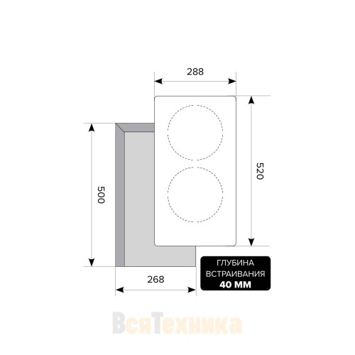 Варочная панель LEX EVH 320 BL