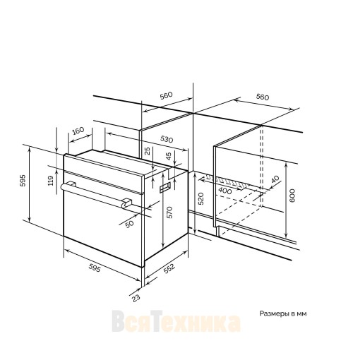 Духовой шкаф LEX EDM 6072 C IV Light Белый антик