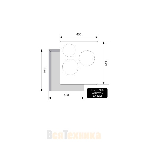 Варочная панель LEX EVI 430 IV