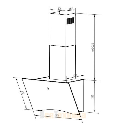 Купольная вытяжка Weissgauff ASSY 60 TC BL