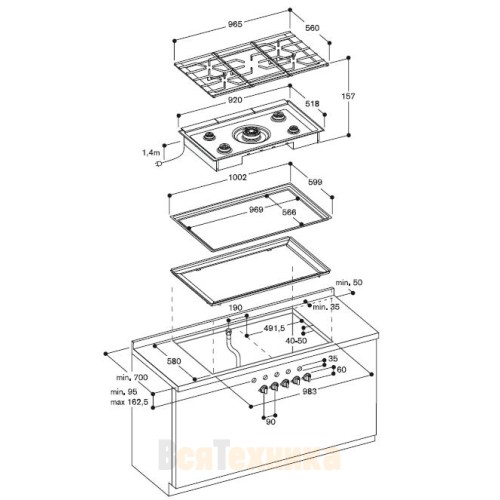 Варочная панель Gaggenau CG 492-210