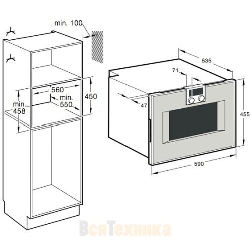 Духовой шкаф-пароварка Gaggenau BS 451-110