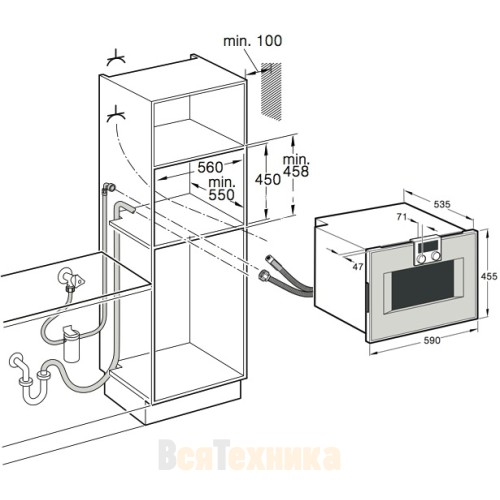 Духовой шкаф-пароварка Gaggenau BS 471-110