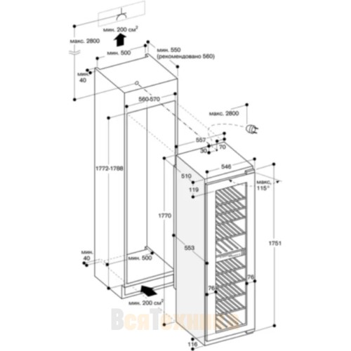 Винный шкаф Gaggenau RW282260