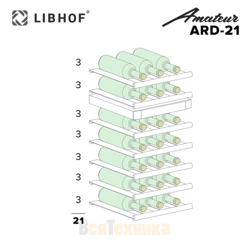 Винный шкаф Libhof Amateur ARD-21 Black
