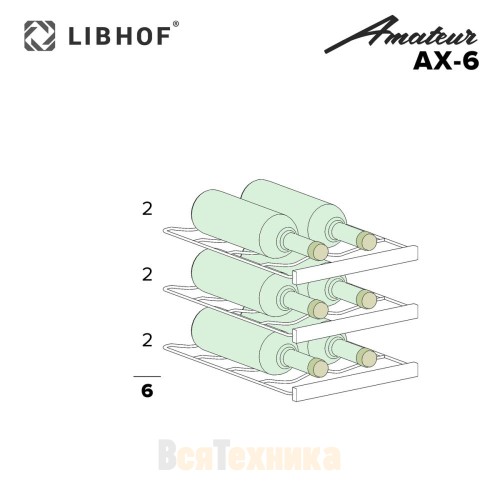 Винный шкаф Libhof Amateur AX-6 Black