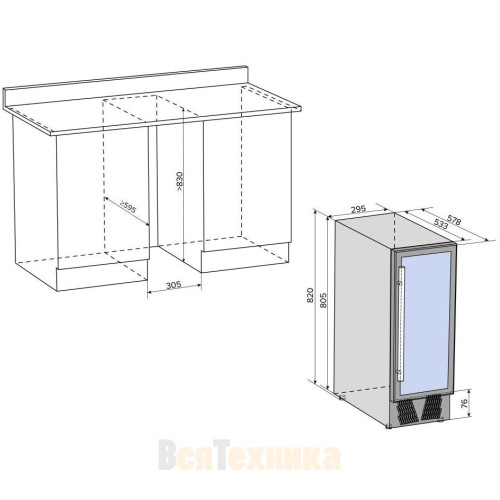 Встраиваемый винный шкаф Libhof Connoisseur CX-19 Black