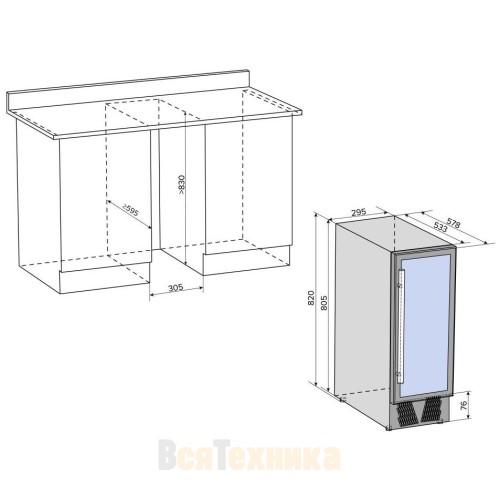 Встраиваемый винный шкаф Libhof Connoisseur CX-19 Silver