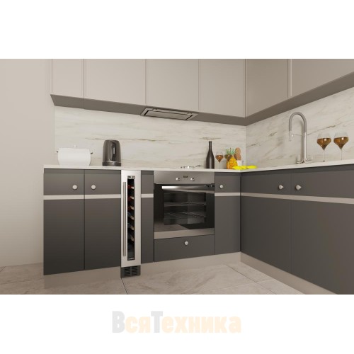 Встраиваемый винный шкаф Libhof Connoisseur CX-9 Silver