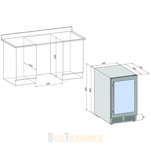Встраиваемый винный шкаф Libhof Connoisseur CXD-46 White