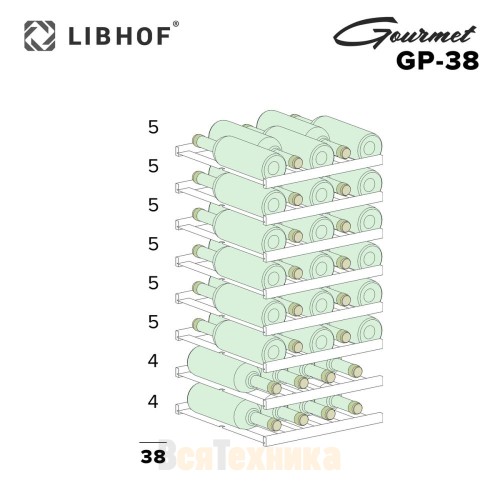 Винный шкаф Libhof Gourmet GP-38 Black