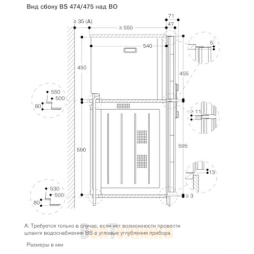 Комбинированный духовой шкаф-пароконвектомат Gaggenau BS474102