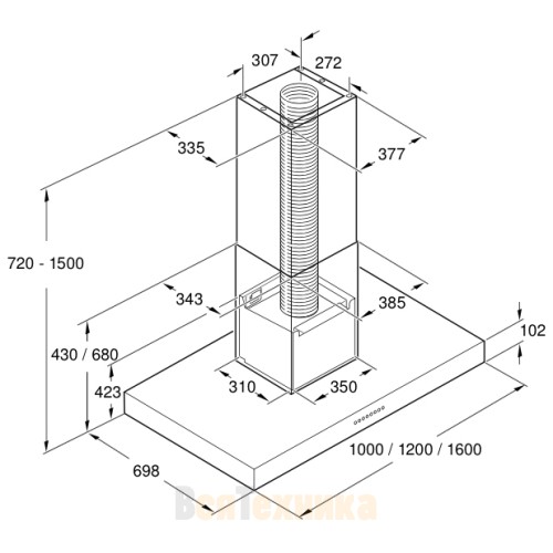 Вытяжка Gaggenau AL 442-160