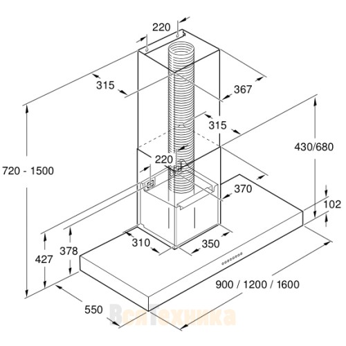 Вытяжка Gaggenau AW 442-120