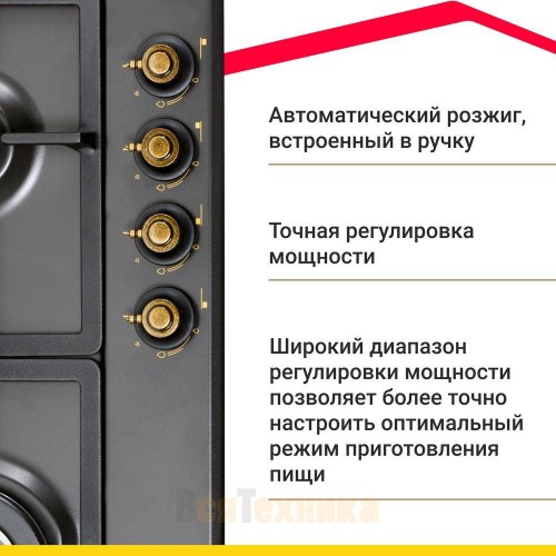 Газовая варочная панель Simfer H60V41L517