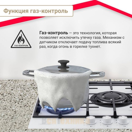 Газовая варочная панель Simfer H45L35W516