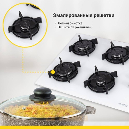 Газовая варочная панель Simfer H60K40C000