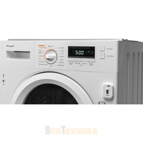 Встраиваемая стиральная машина c инвертором и сушкой Weissgauff WMDI 6148 D