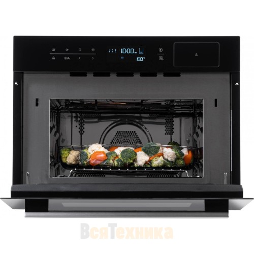 Встраиваемый компактный духовой шкаф с СВЧ и паром Weissgauff OEMS 459 PDB
