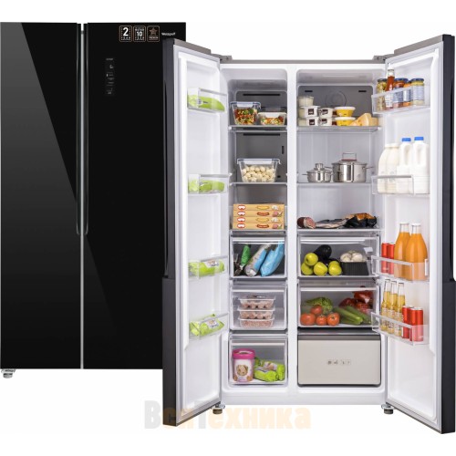 Отдельностоящий холодильник с инвертором Weissgauff WSBS 736 NFBG Inverter Professional