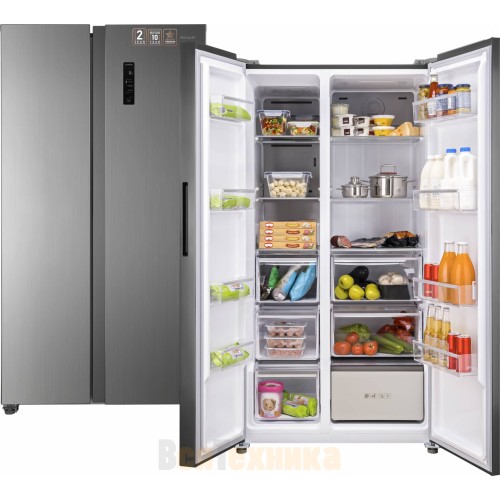 Отдельностоящий холодильник с инвертором Weissgauff WSBS 735 NFX Inverter Professional