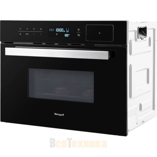 Встраиваемый компактный духовой шкаф с СВЧ и паром Weissgauff OEMS 459 PDB
