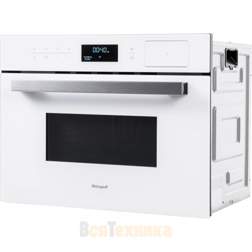 Встраиваемый компактный духовой шкаф с СВЧ и паром Weissgauff OEMS 459 PDW