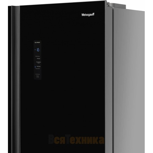 Отдельностоящий холодильник с инвертором Weissgauff WSBS 736 NFBG Inverter Professional