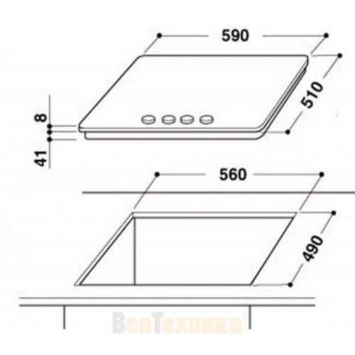 Поверхность WHIRLPOOL AKT 424 NB