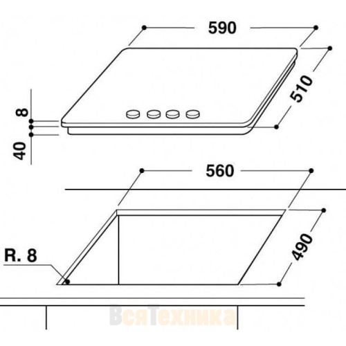 Варочная поверхность WHIRLPOOL GOR 6416/NB
