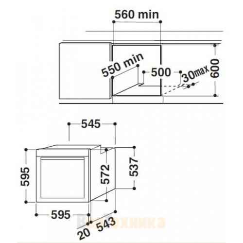 Духовой шкаф WHIRLPOOL AKZM7540/NB