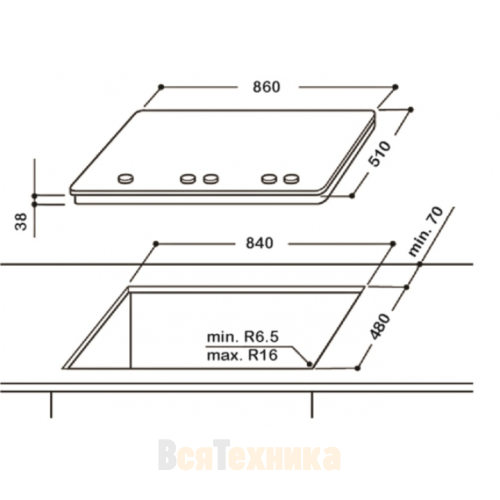 Варочная панель WHIRLPOOL GMA9522/IX