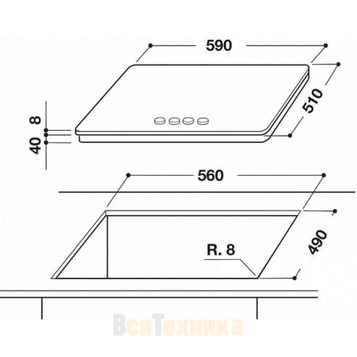 Варочная панель WHIRLPOOL GOA7523/NB