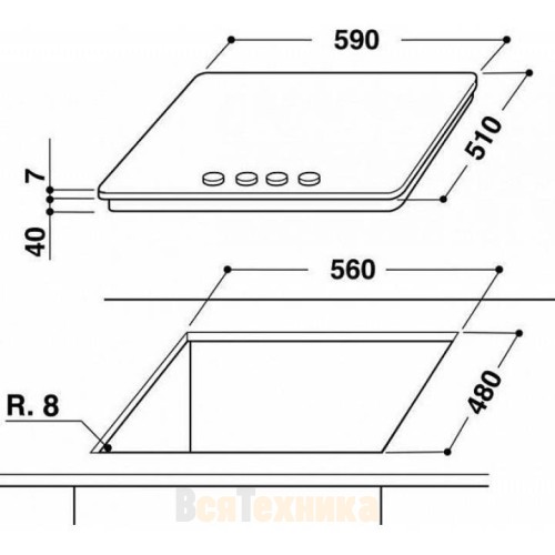 Поверхность WHIRLPOOL AKR 311 IX