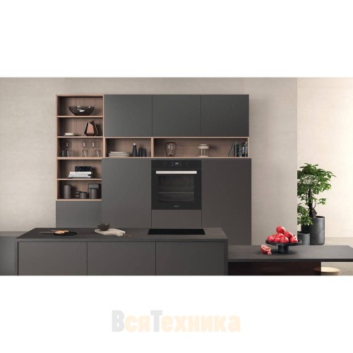Духовой шкаф Hotpoint FA3 540 JH BL HA: черный цвет, самоочистка