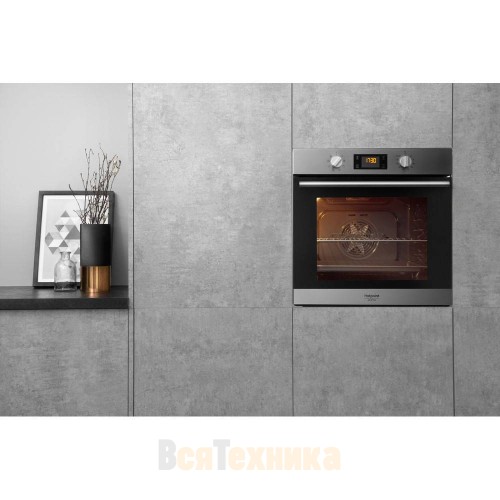 Духовой шкаф Hotpoint FA2 540 H IX HA: цвет inox, самоочистка