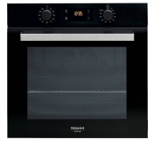 Духовой шкаф Hotpoint FA3 841 H BL HA: черный цвет, самоочистка