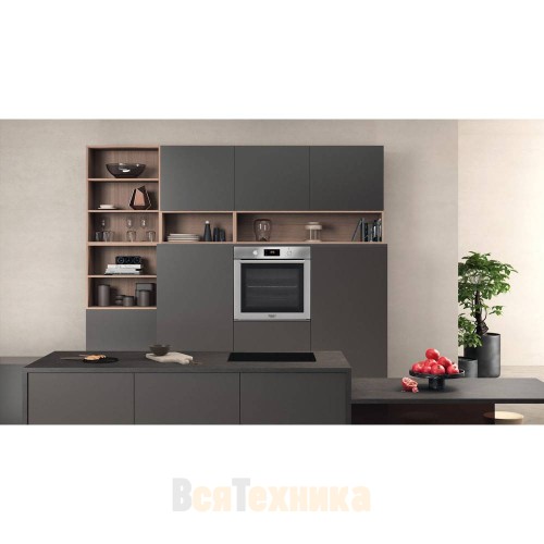 Духовой шкаф Hotpoint FA2 844 JH IX HA: цвет inox, самоочистка