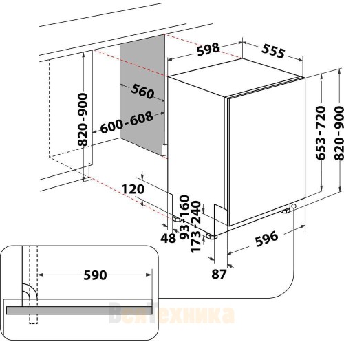 Посудомоечная машина Indesit DIC 3B+16 A