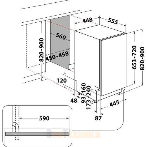 Посудомоечная машина Hotpoint BDH20 1B53
