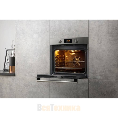 Духовой шкаф Hotpoint FA2 540 H IX HA: цвет inox, самоочистка