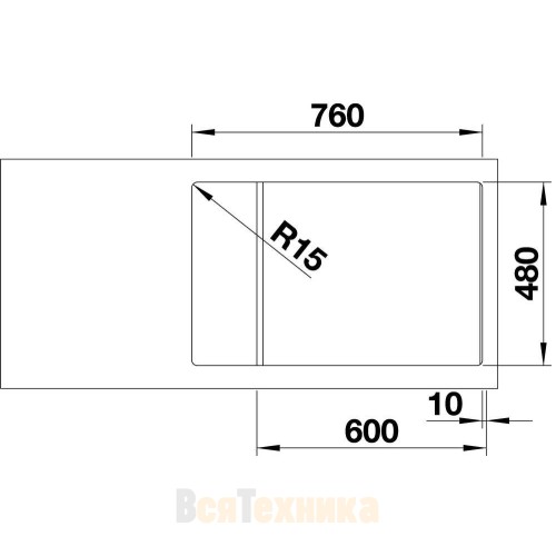 Кухонная мойка Blanco Zia XL 6 S Compact черный 
