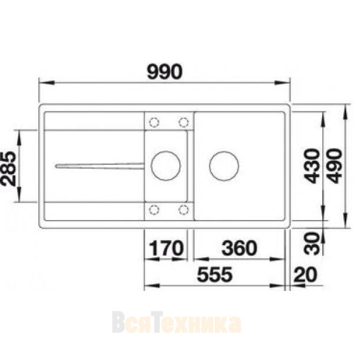 Кухонная мойка Blanco Metra 6 S-F жасмин 
