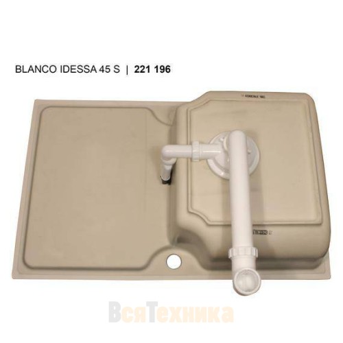 Кухонная мойка Blanco Idessa 45 S Ceramic чаша справа черный 
