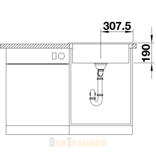 Кухонная мойка Blanco Palona 6 Ceramic PuraPlus базальт 